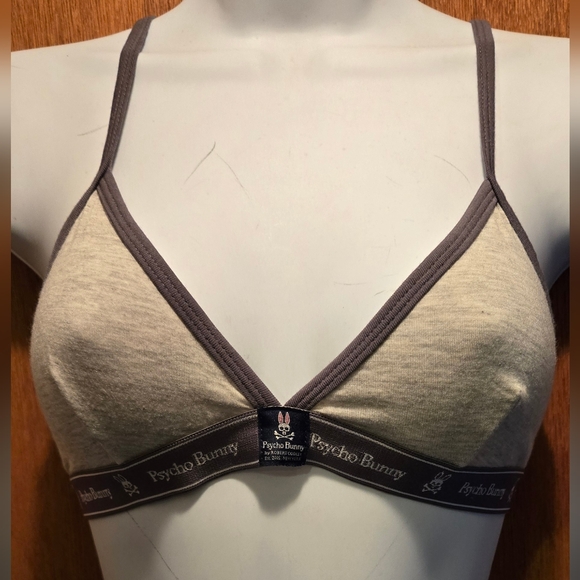 Psycho Bunny Other - Psycho Bunny Gray Cotton Bra NWT SzM